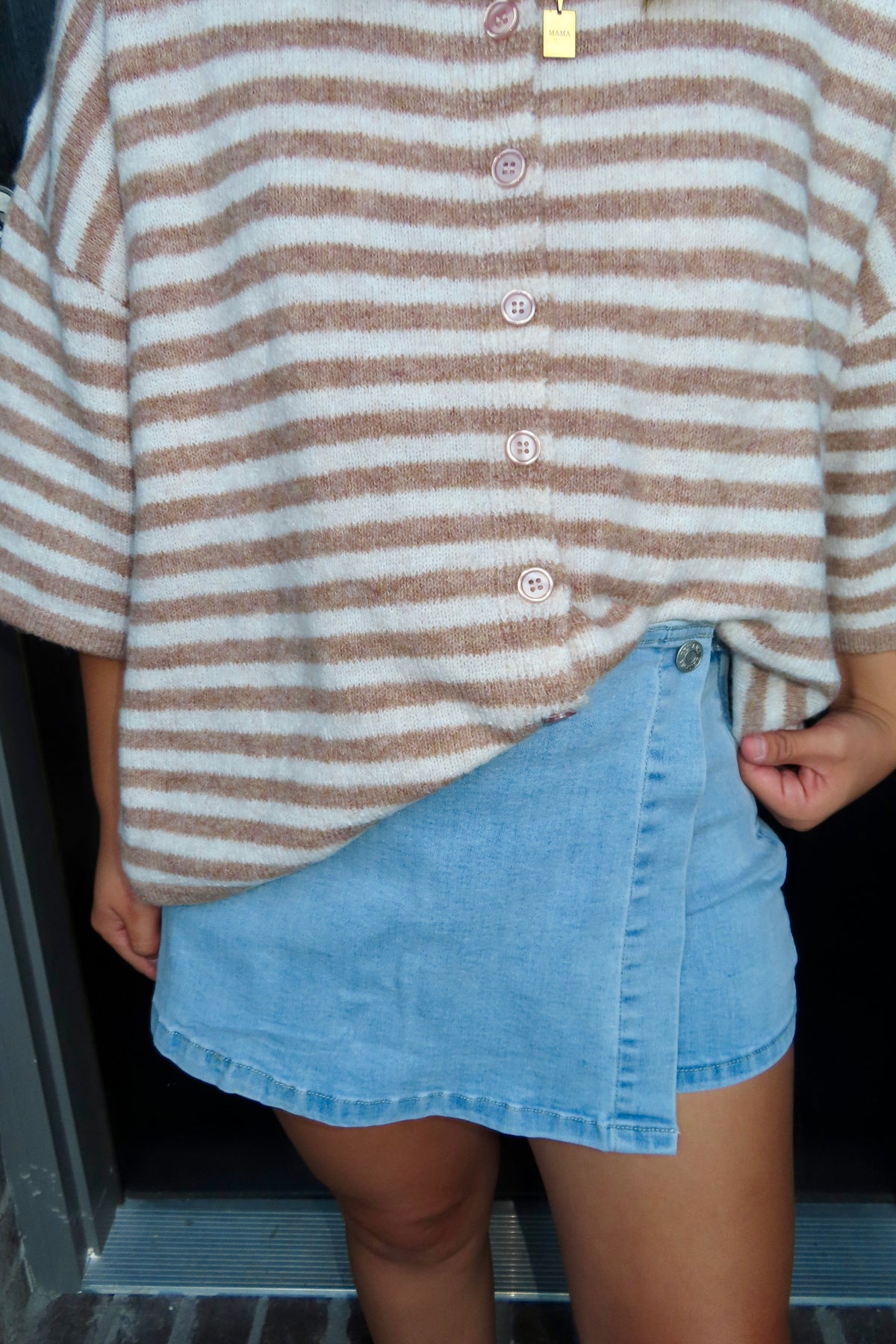 Light Denim Skort