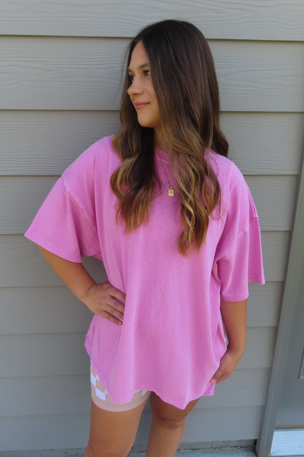 Fuchsia Boyfriend Tee