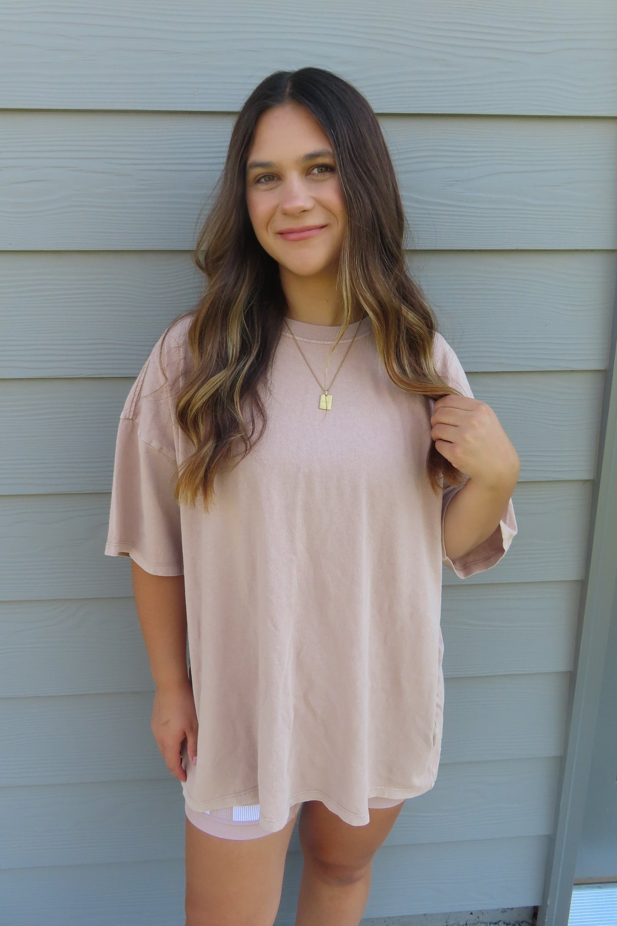 Taupe Boyfriend Tee