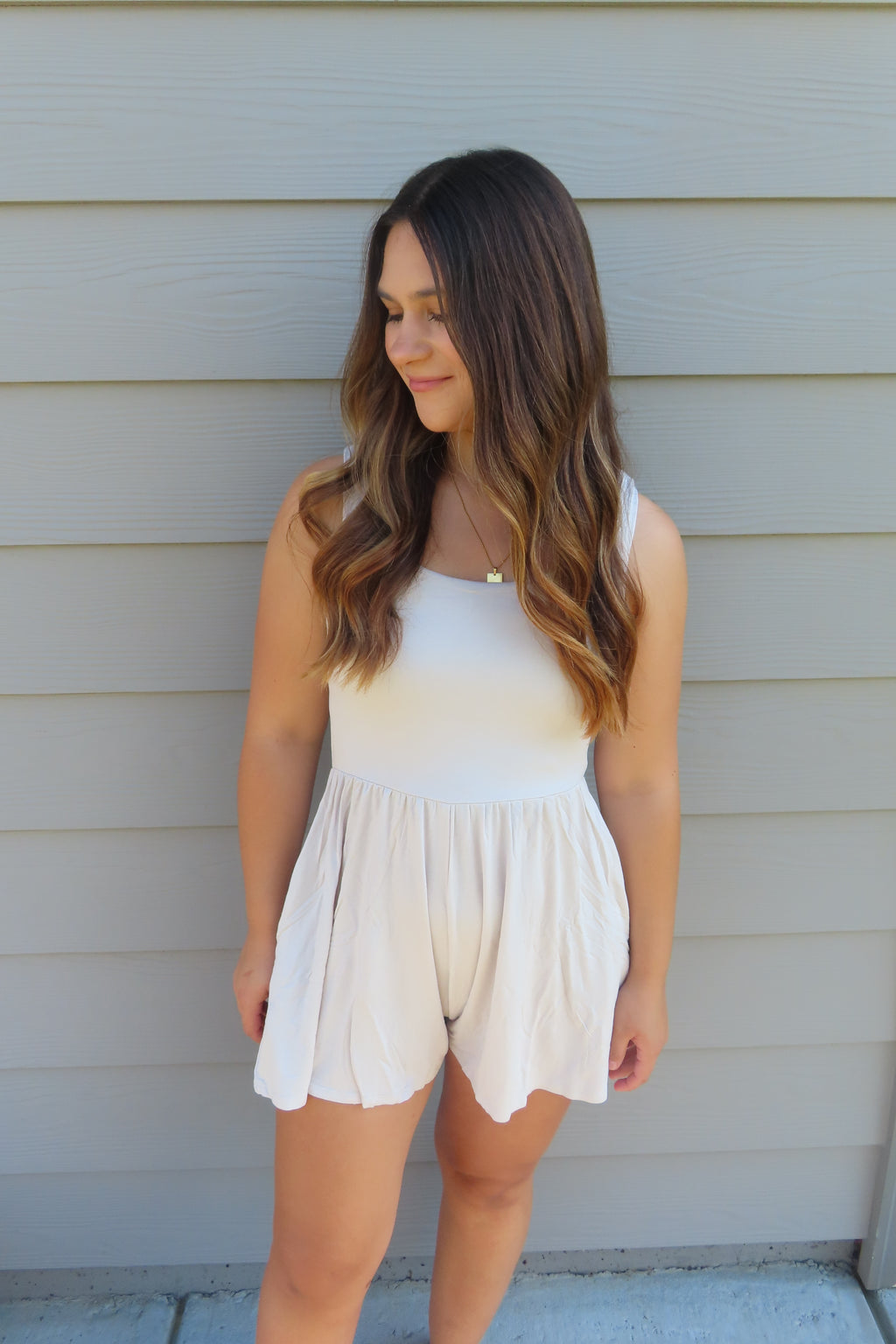 Butter Romper - Sand