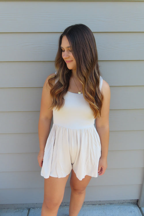 Butter Romper - Sand